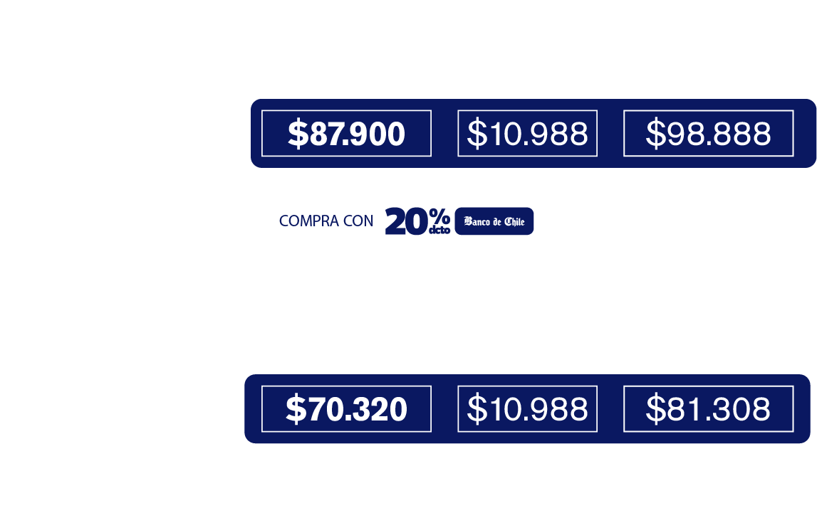 tabla de precios