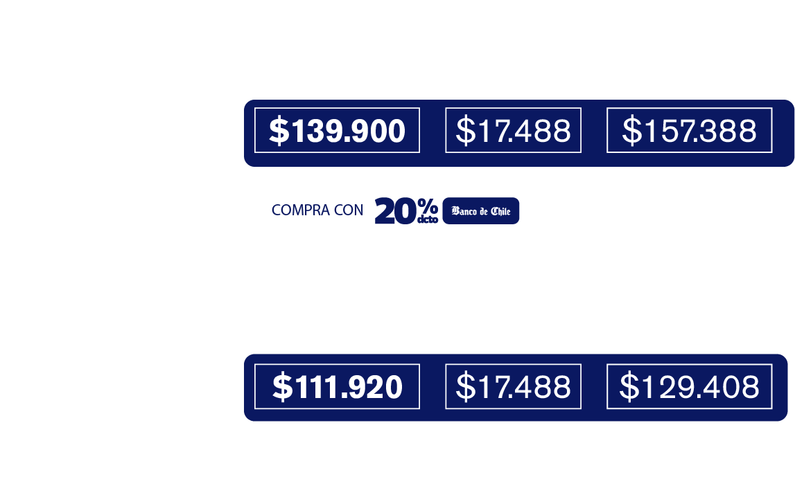 tabla de precios