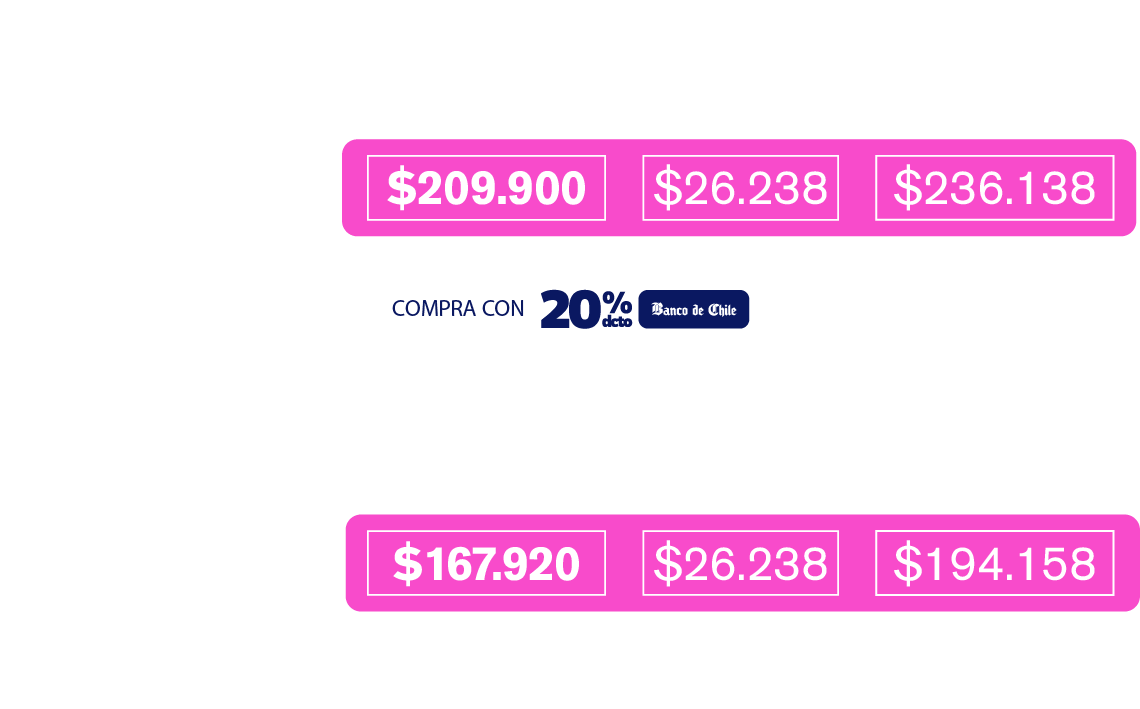 tabla de precios