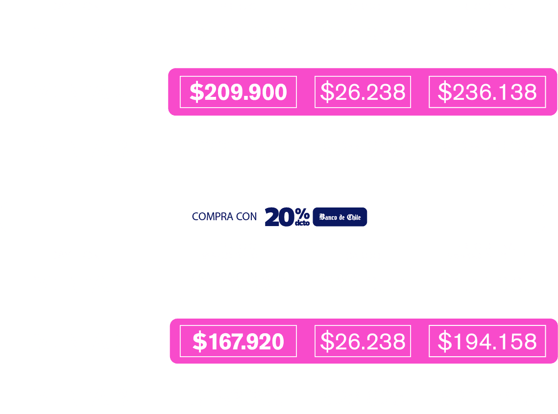 tabla de precios