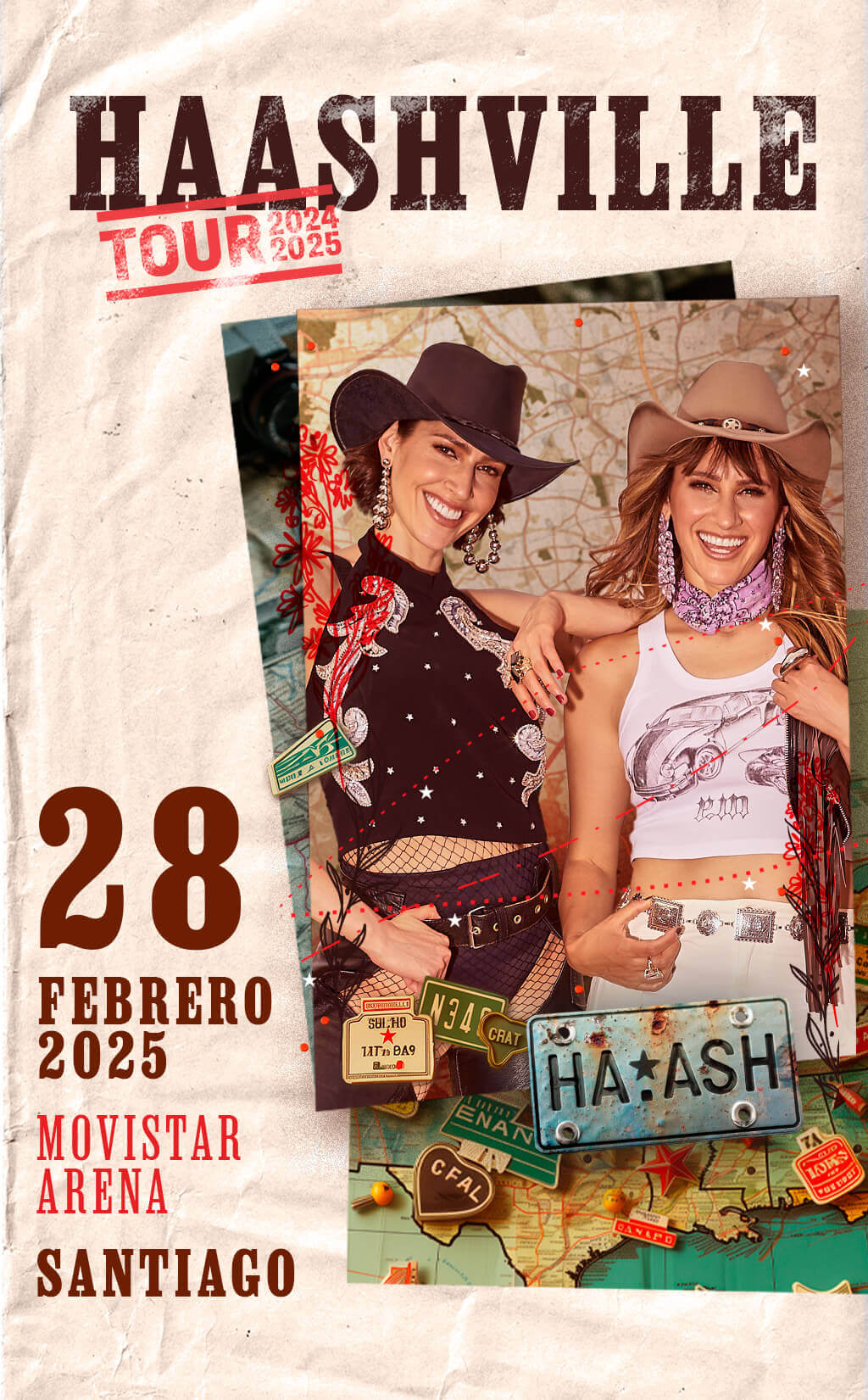 Ha*Ash en Chile | Haashville Tour 2024-2025 | 28 de febrero 2025 en Movistar Arena | Entradas en Punto Ticket