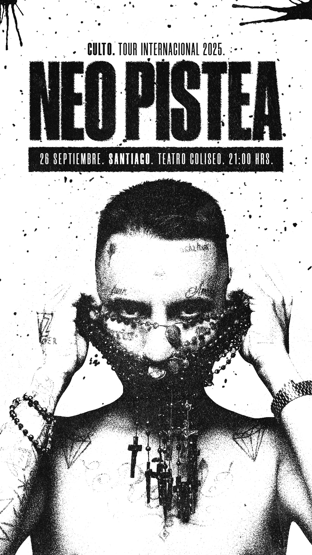 Neo Pistea en Chile | 26 septiembre 2025 en Teatro Coliseo | Entradas en Punto Ticket