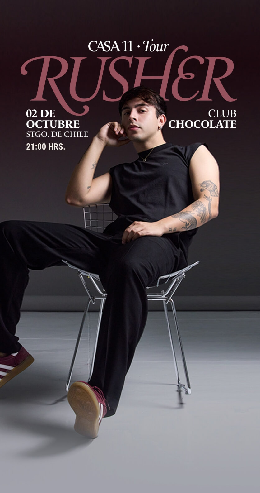 Rusher en vivo - 2 de octubre en Club Chocolate
