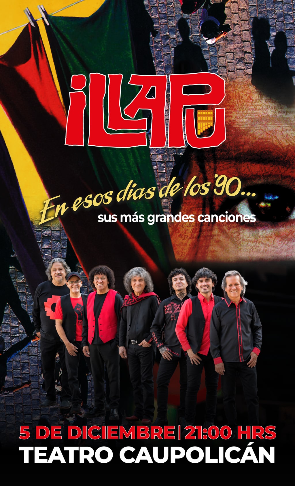 Illapu en concierto | 5 de diciembre 2025 en Teatro Caupolicán, Santiago. Asegura tu entrada ahora en Punto Ticket.