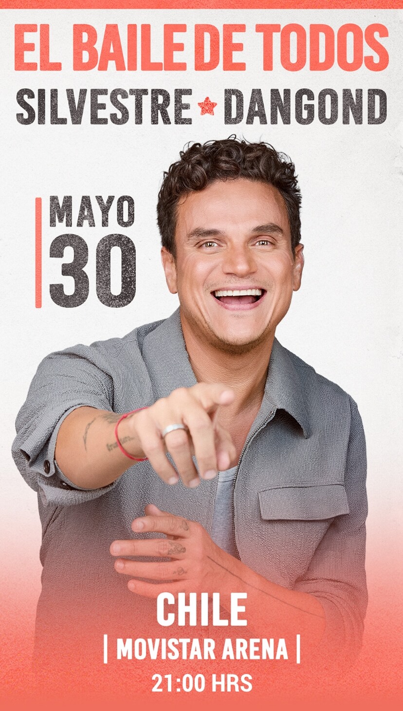Silvestre Dangond en Chile · El Baile de Todos · 30 de mayo en Movistar Arena · Punto Ticket