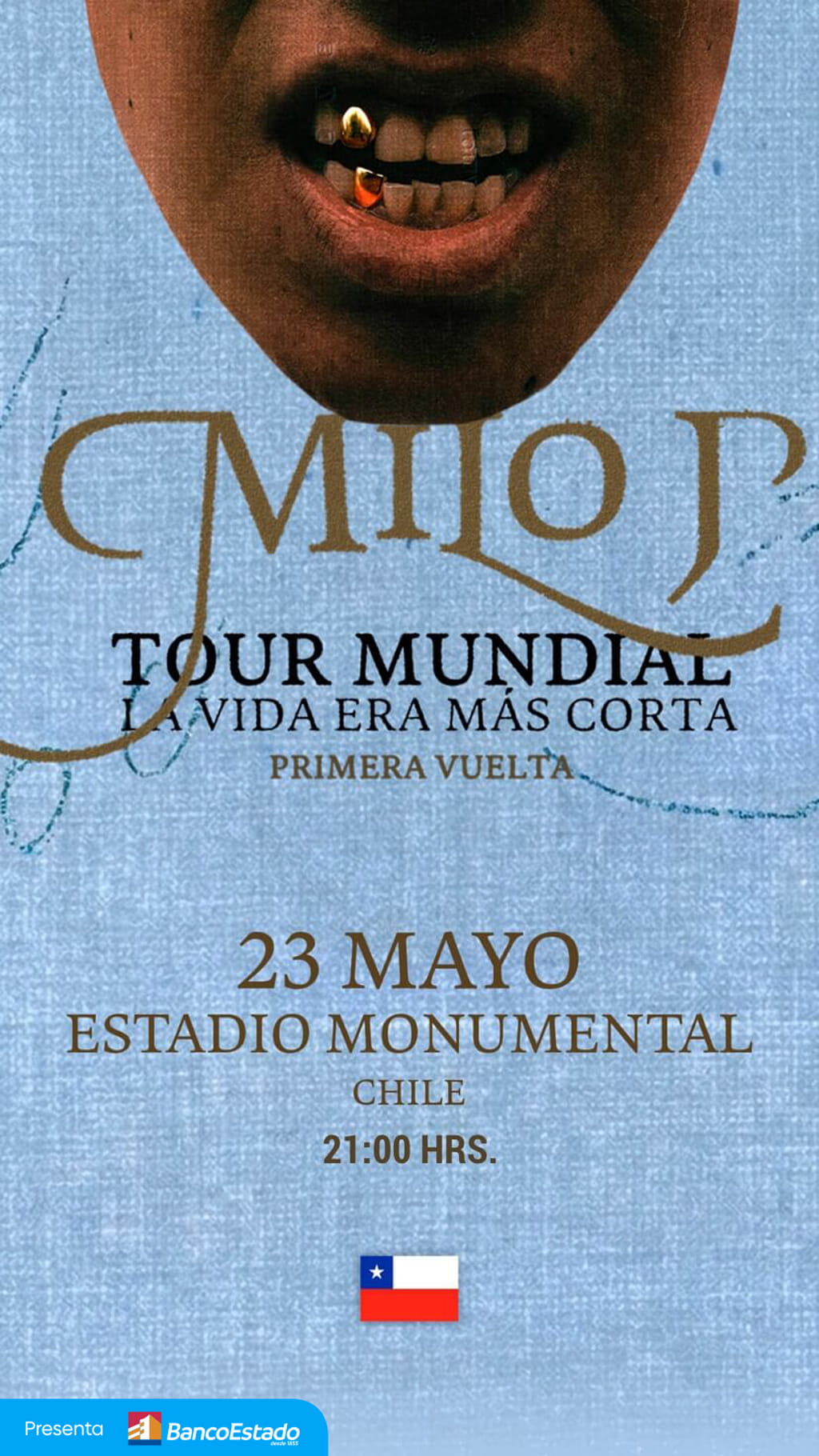 Milo J – Tour Mundial La Vida Era Más Corta (Primera Vuelta) | 23 de mayo en Estadio Monumental