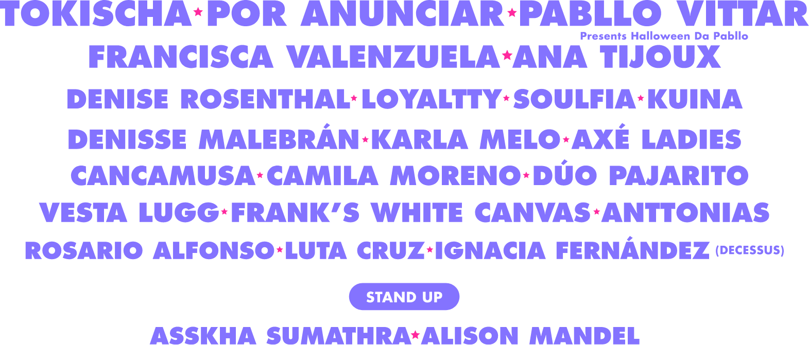 line up ruidosas fest