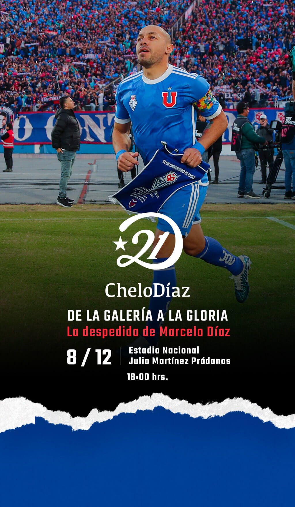 La despedida de Marcelo Díaz Chile 2026 - Estadio Nacional