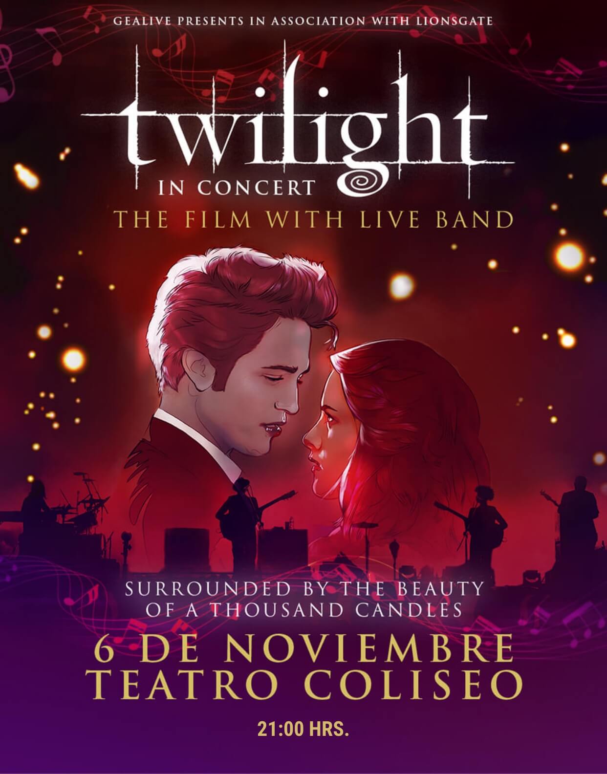 Twilight in Concert en Chile 2026 | Teatro Coliseo – 6 de noviembre 21:00 hrs
