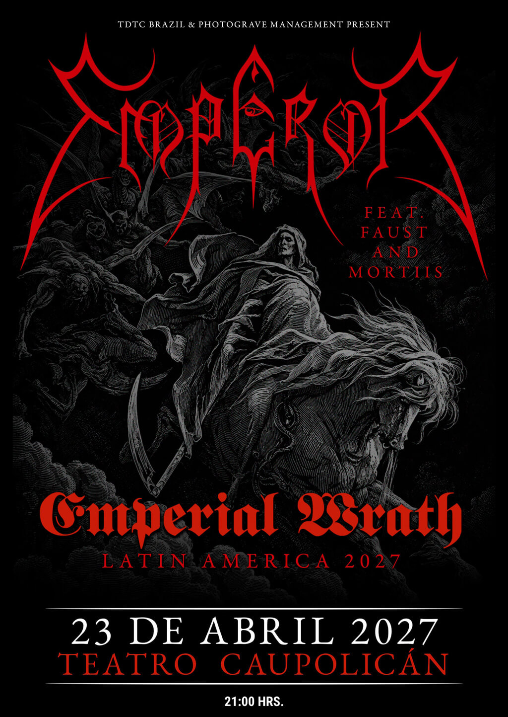Emperor en Chile 2027 - Teatro Caupolicán