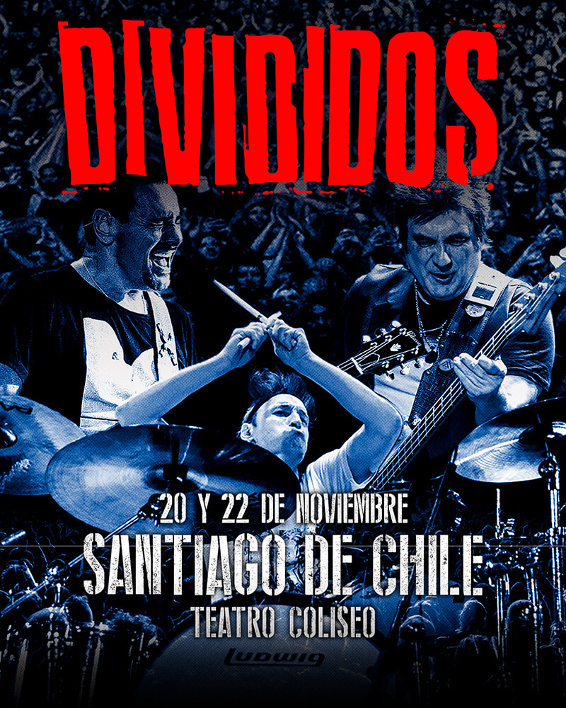 Divididos en Chile | 20 y 22 de noviembre en Teatro Coliseo | Entradas en Punto Ticket