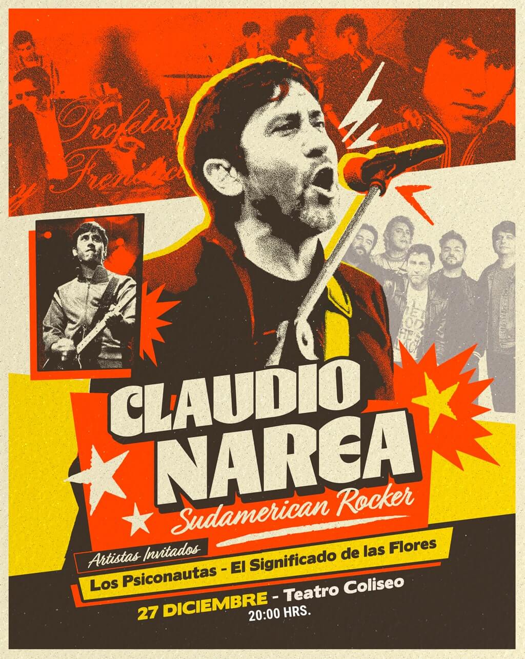 claudio narea en teatro coliseo - 27 diciembre - 20 horas