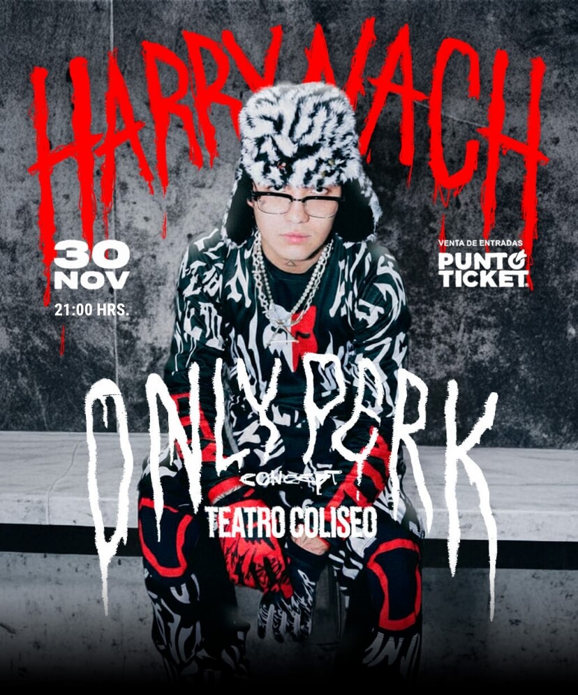 Harry Nach - Only Perk en Teatro Coliseo | 30 de noviembre 2025 - 21:00 hrs. Entradas en Punto Ticket