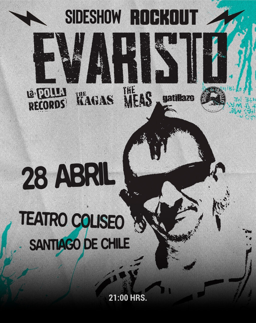 Evaristo Side Show ROCKOUT en Santiago | Teatro Coliseo – 28 de abril