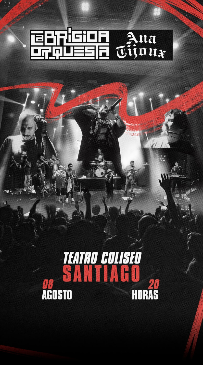 La Brígida Orquesta y Ana Tijoux en Santiago | Teatro Coliseo – 8 de agosto 20:00 hrs