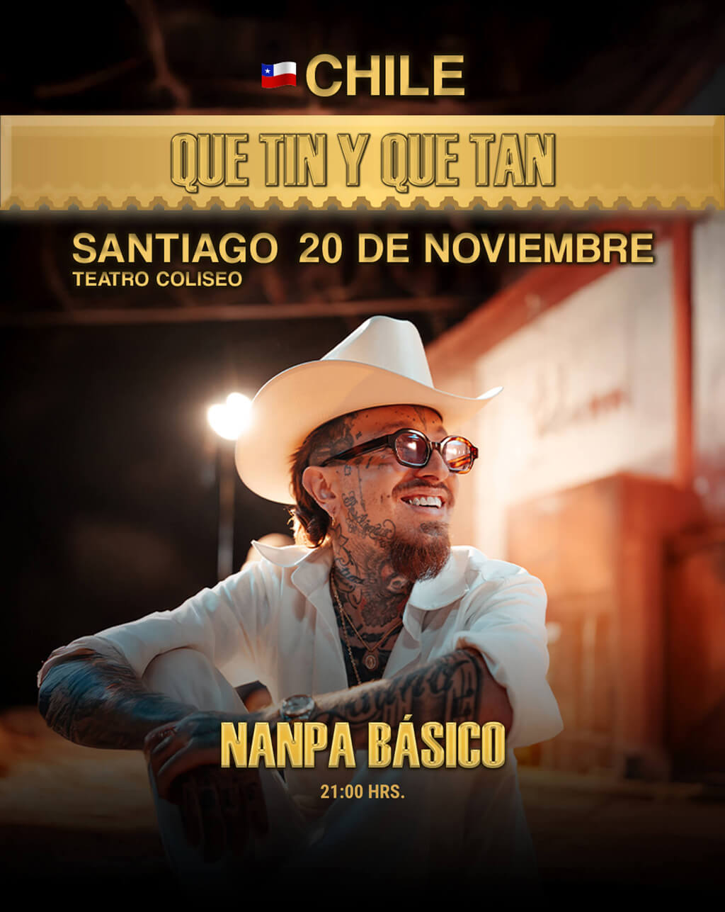 Nanpa Básico en Chile 2026 | Teatro Coliseo – 20 de noviembre 21:00 hrs