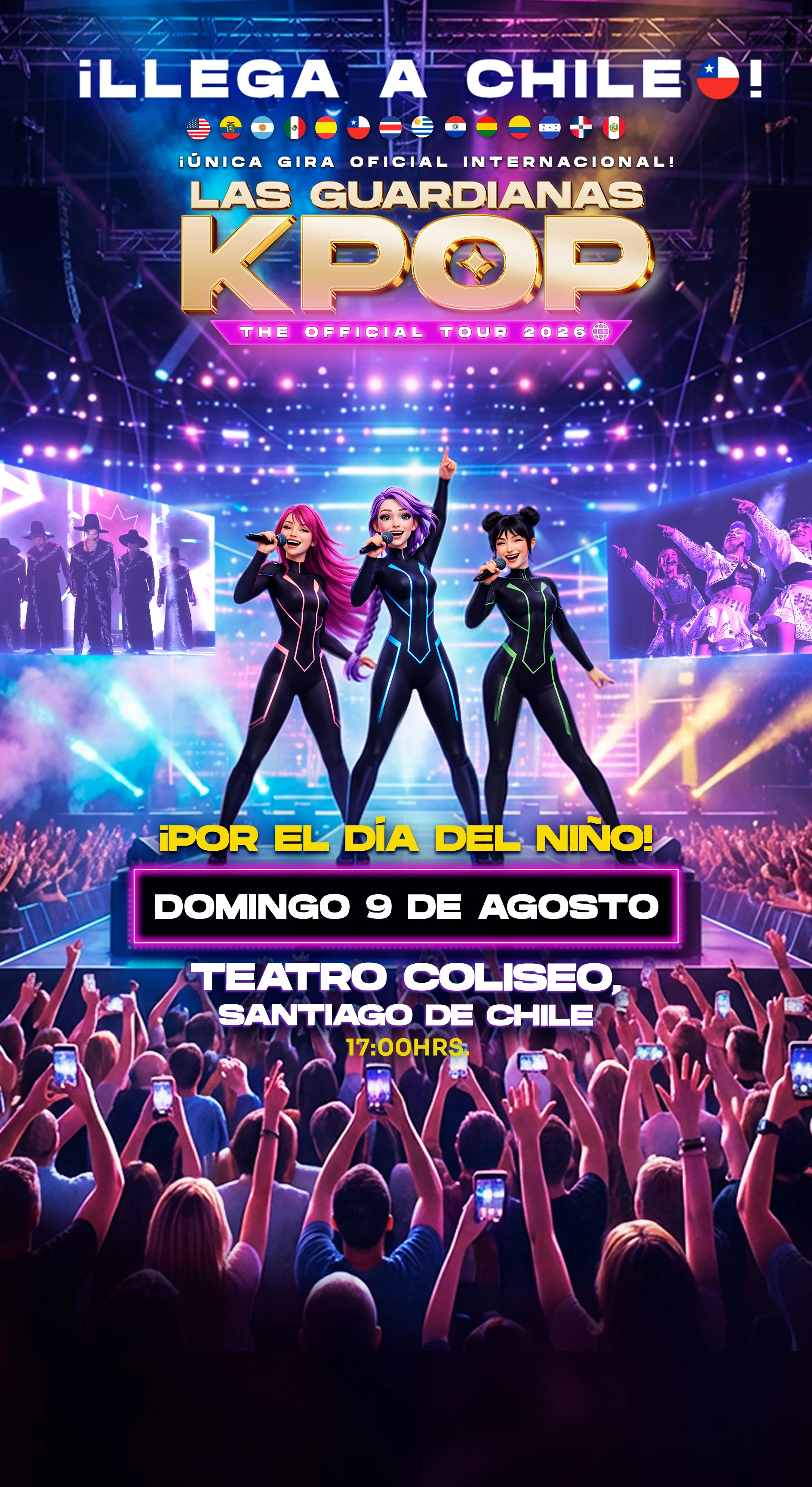 Las Guardianas Kpop en Santiago | Teatro Coliseo – 9 de agosto 17:00 hrs