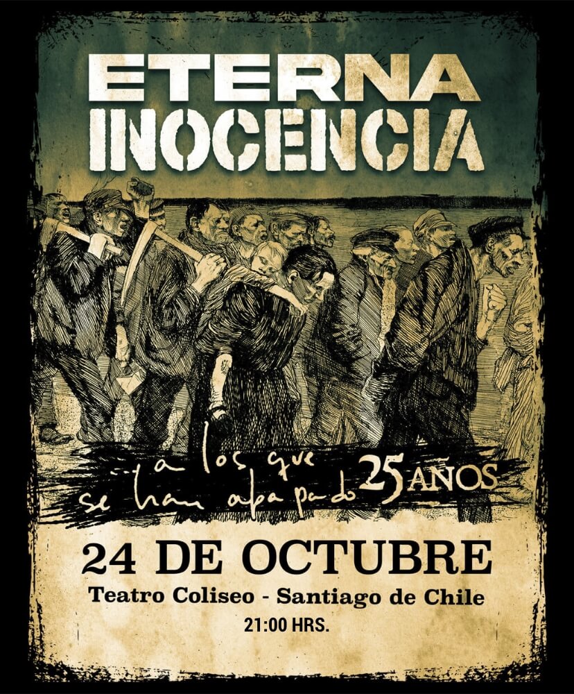 Eterna Inocencia – 25 Años de 'A los Que Se Han Apagado' | Teatro Coliseo – 24 de octubre 21:00 hrs