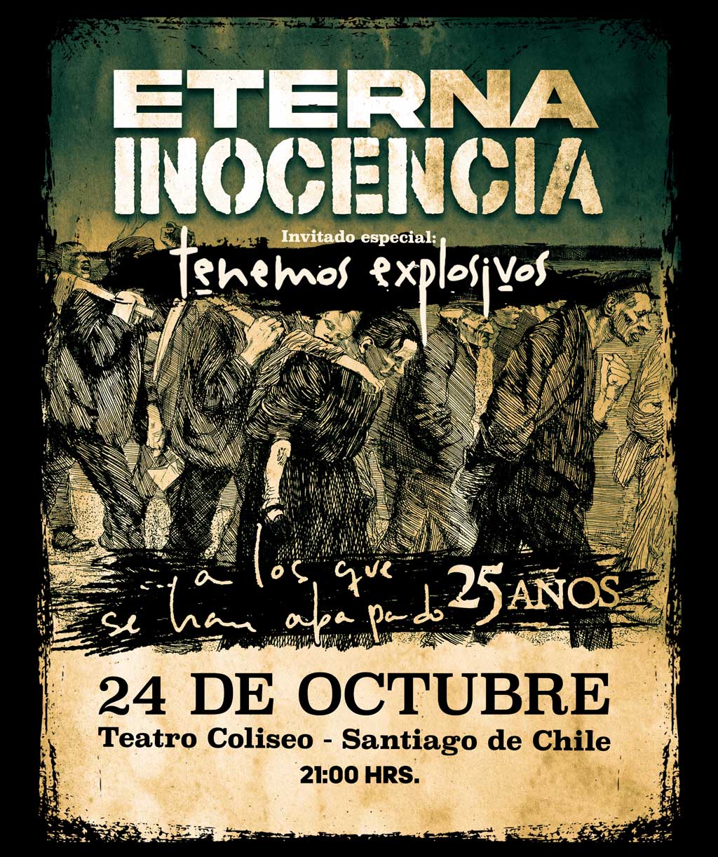 Eterna Inocencia – 25 Años de 'A los Que Se Han Apagado' | Teatro Coliseo – 24 de octubre 21:00 hrs
