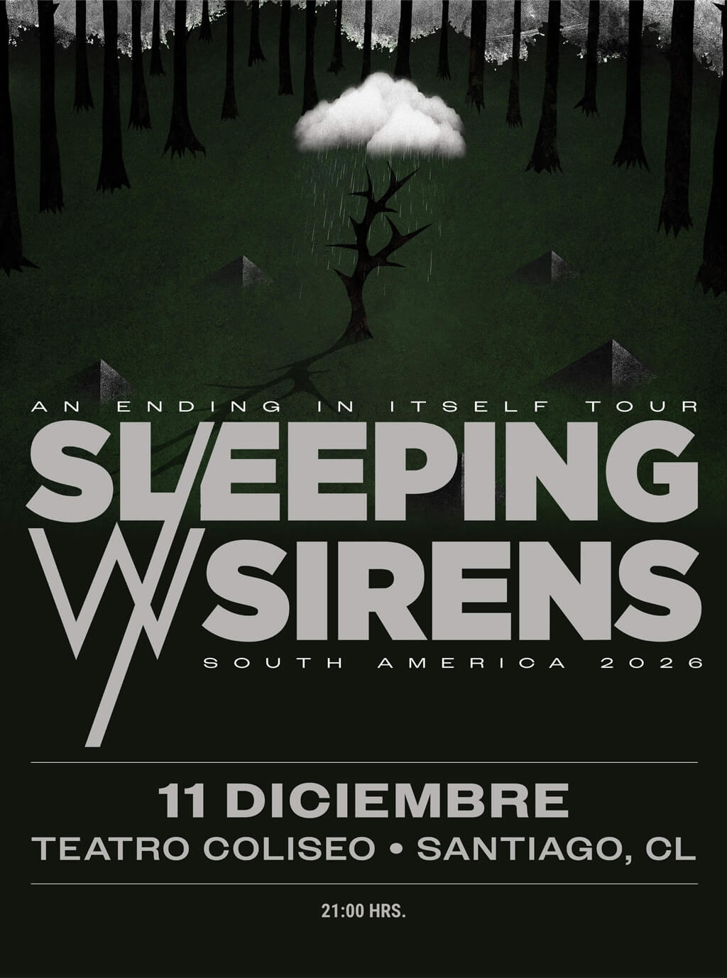 Sleeping With Sirens en Chile 2026 | Teatro Coliseo – 11 de diciembre 21:00 hrs