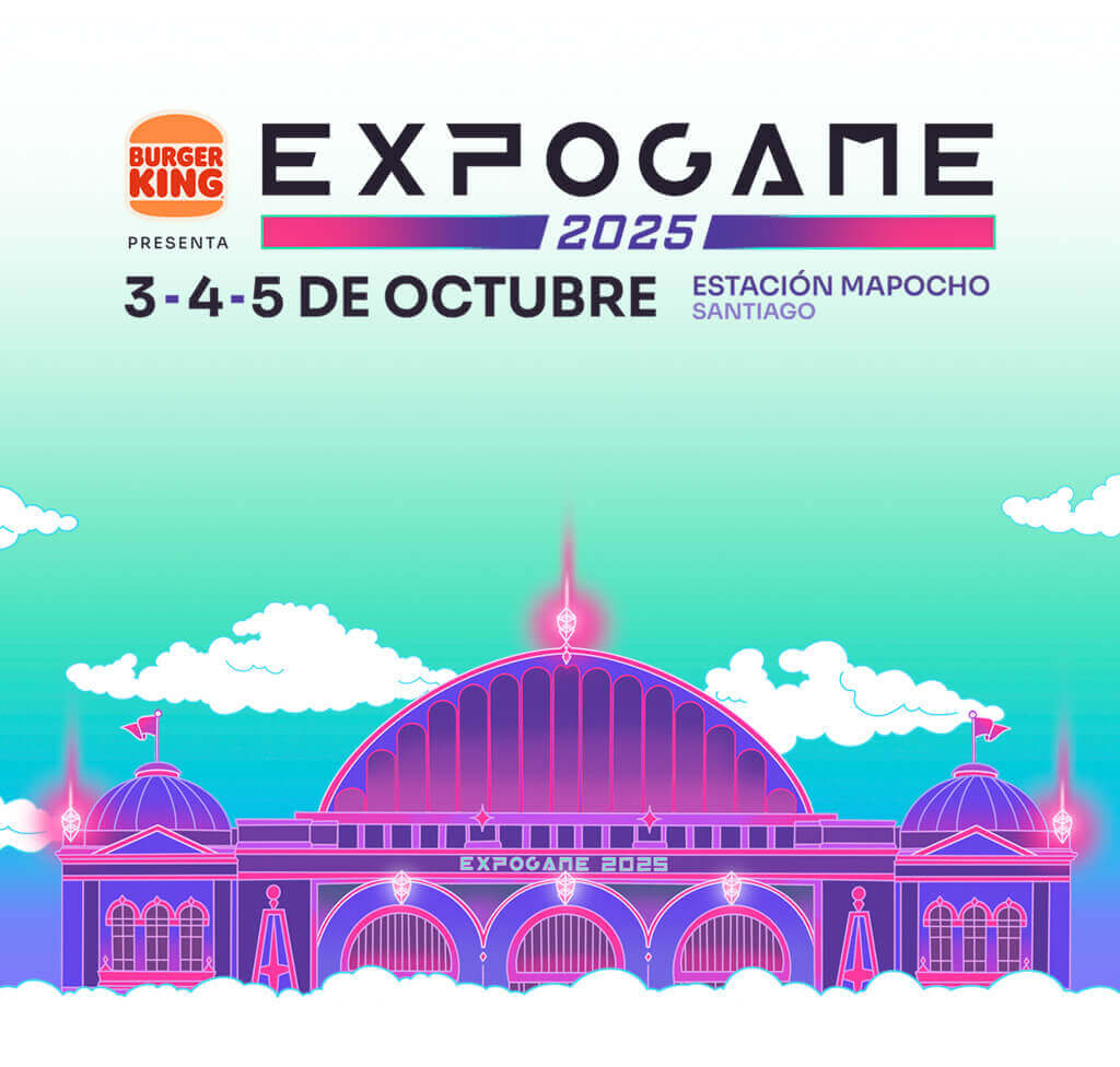 ExpoGame 2025 en Estación Mapocho | 3, 4 y 5 de octubre | El evento gamer del año en Chile | Videojuegos, cosplay, esports y más | Entradas en Punto Ticket