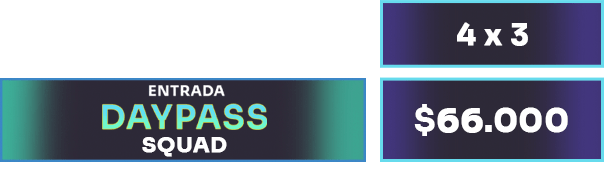 tabla daypass squad