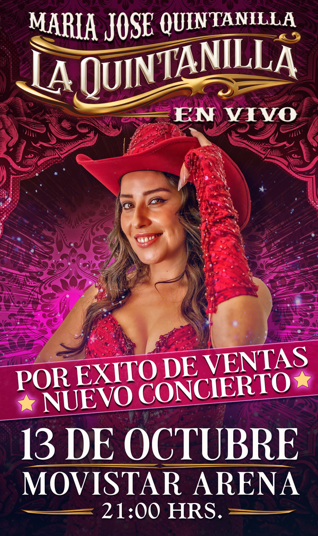 La Quintanilla en Vivo en Santiago | Movistar Arena – 4 de octubre 19:00 hrs | 13 de octubre a las 21:00 hrs