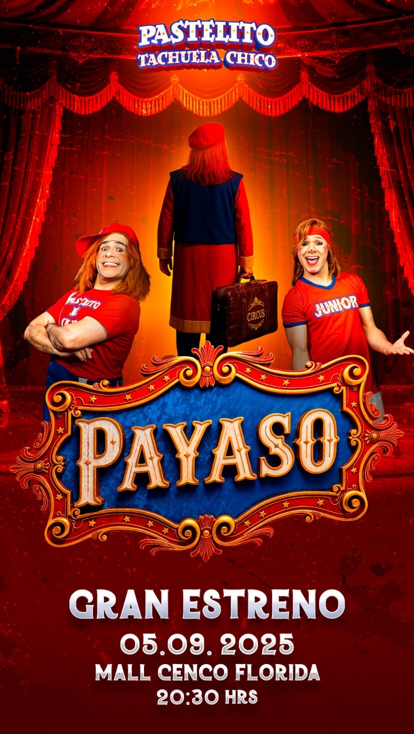 Circo Pastelito en Mall CENCO Florida – Del 5 al 30 de septiembre 2025. Vive la magia del circo en familia con humor, acrobacias y diversión. Asegura tu entrada ahora en Punto Ticket.