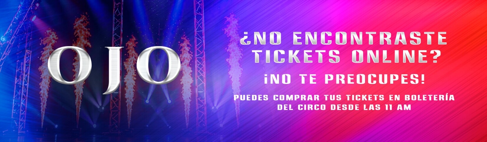 no encontraste ticket