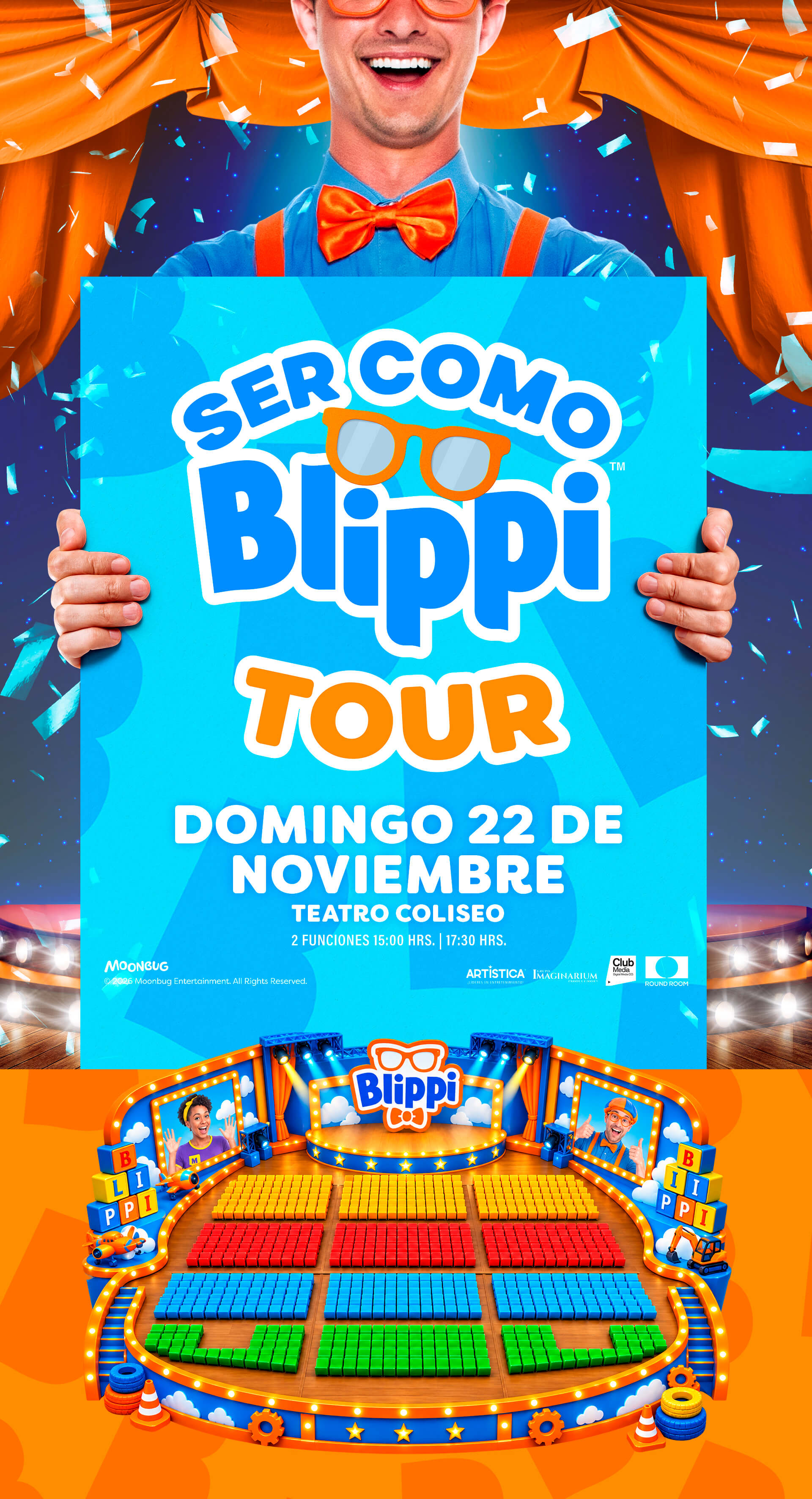 Ser Como Blippi Tour Chile 2026 - Teatro Coliseo