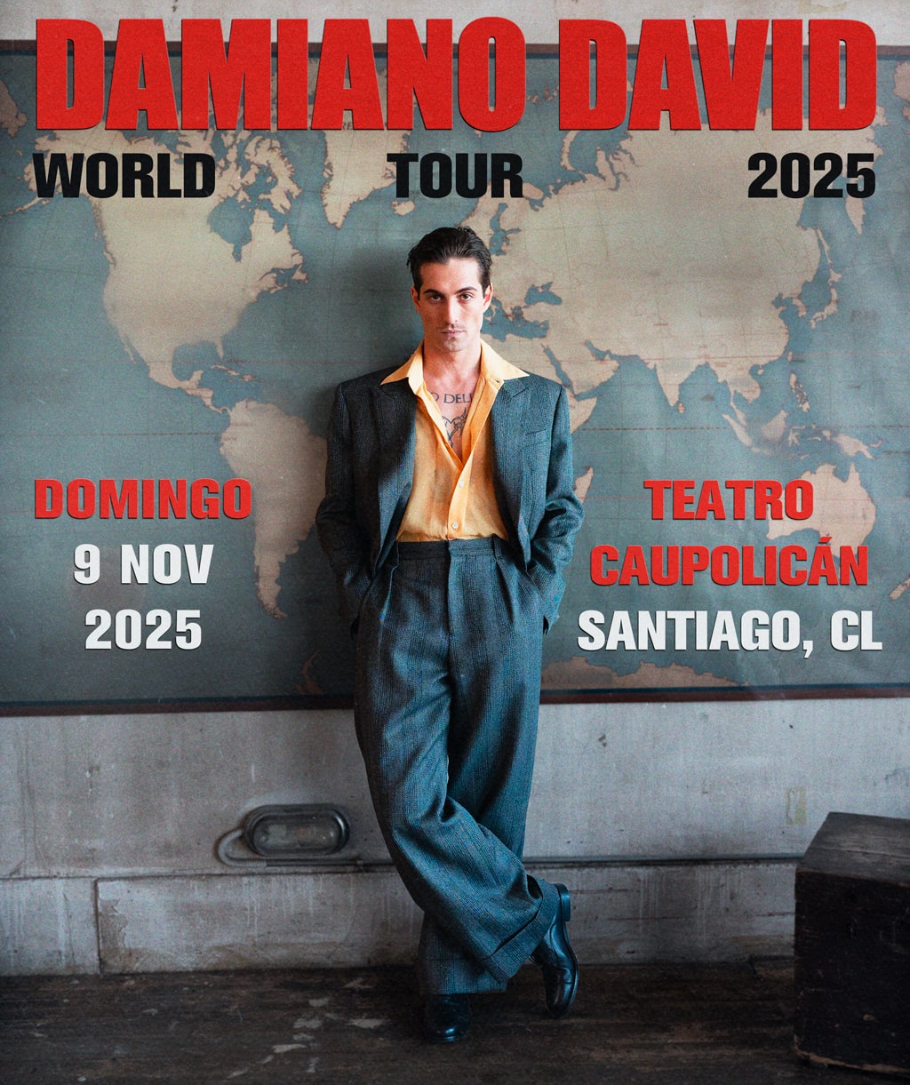 Damian Odavid World Tour 2025 - 9 noviembres 2025 - Teatro Caupolicán - Santiago - Entradas en puntoticket