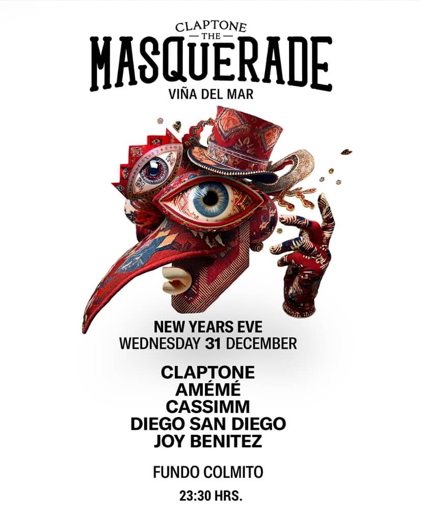 The Masquerade by Claptone - 31 de diciembre | Fundo El Colmito | Entradas por Punto Ticket