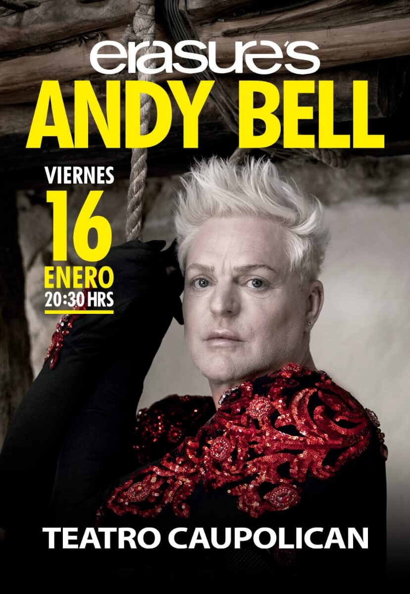 Erasure's Andy Bell en Teatro Caupolicán | 16 de enero 2026 | Entradas por Punto Ticket