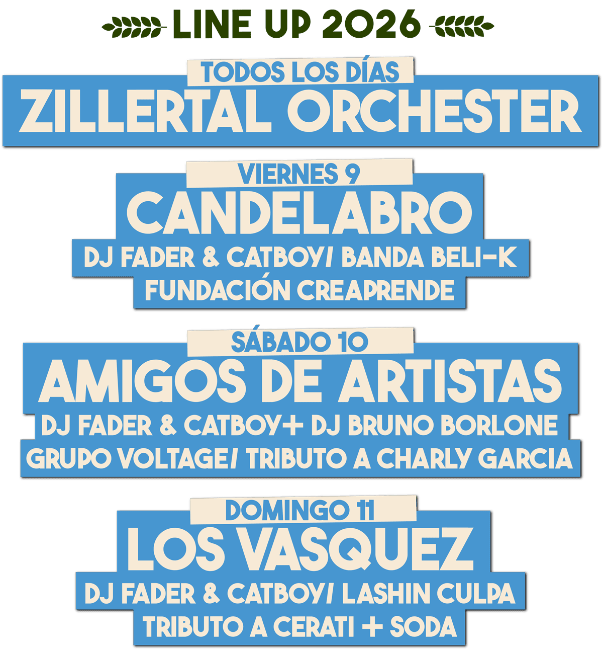 line up oktoberfest