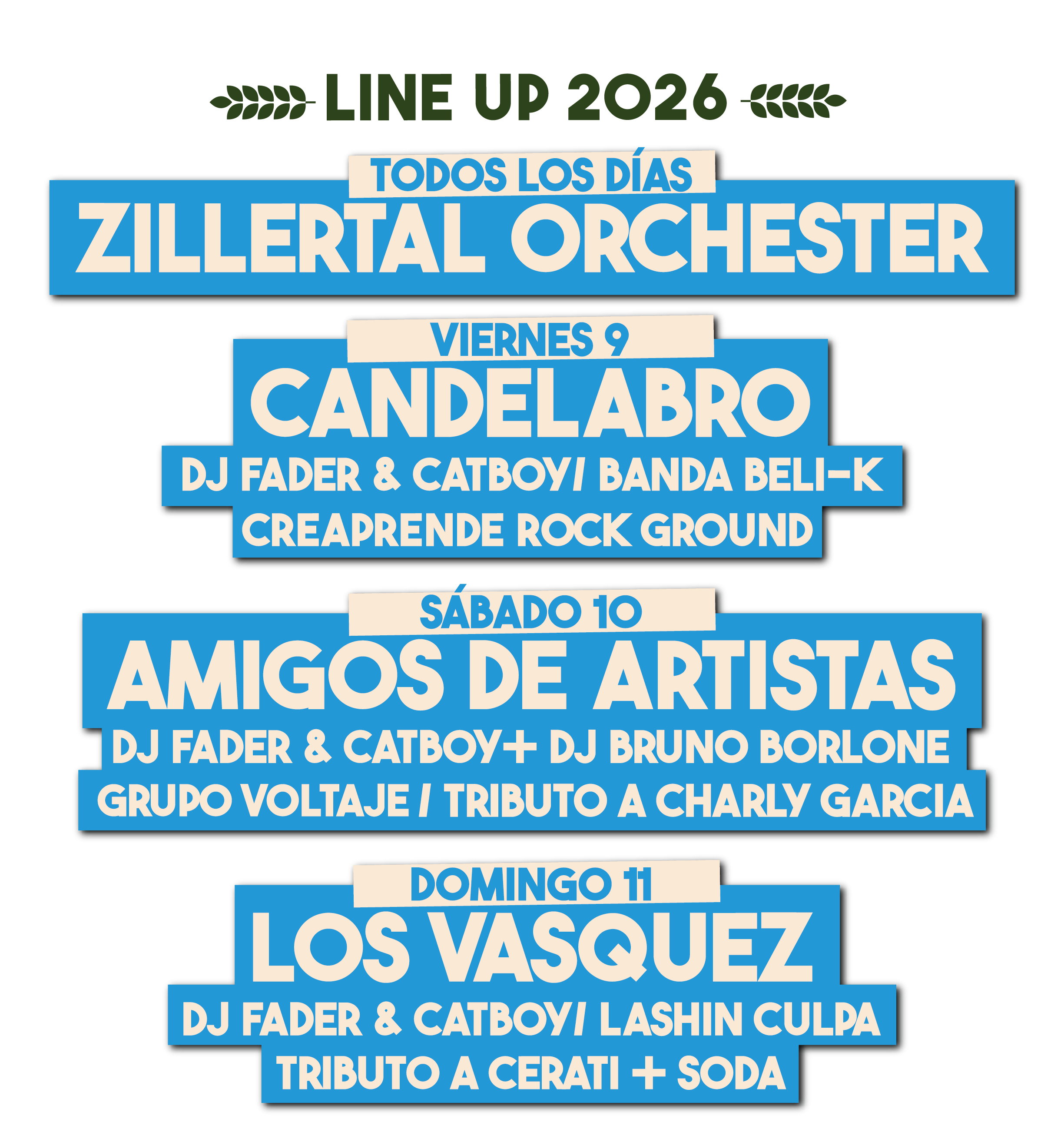 line up oktoberfest