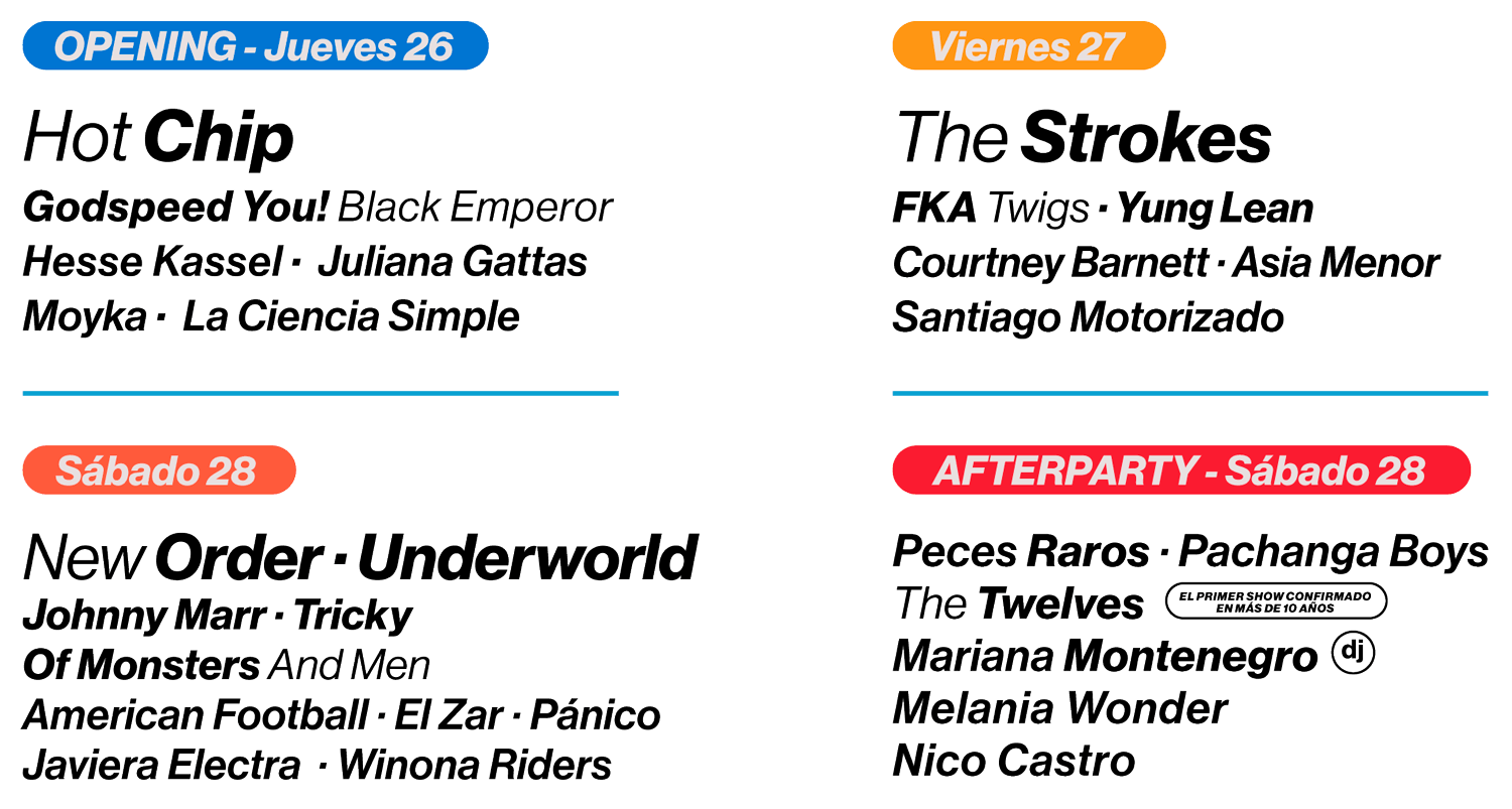 line up