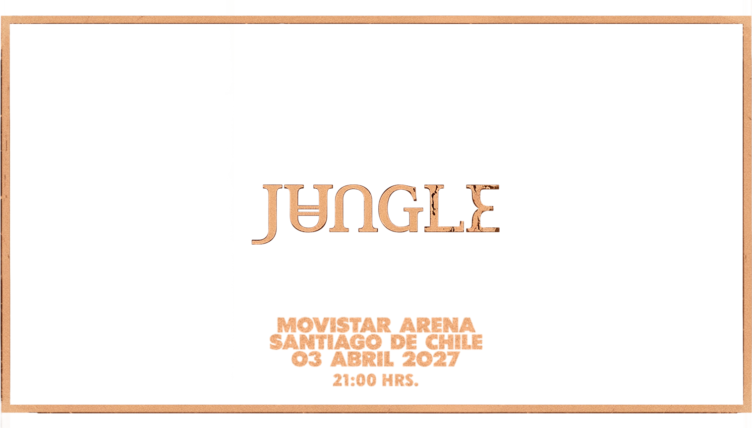 Jungle en Chile 2027 | World Tour en Movistar Arena – 3 de abril 21:00 hrs