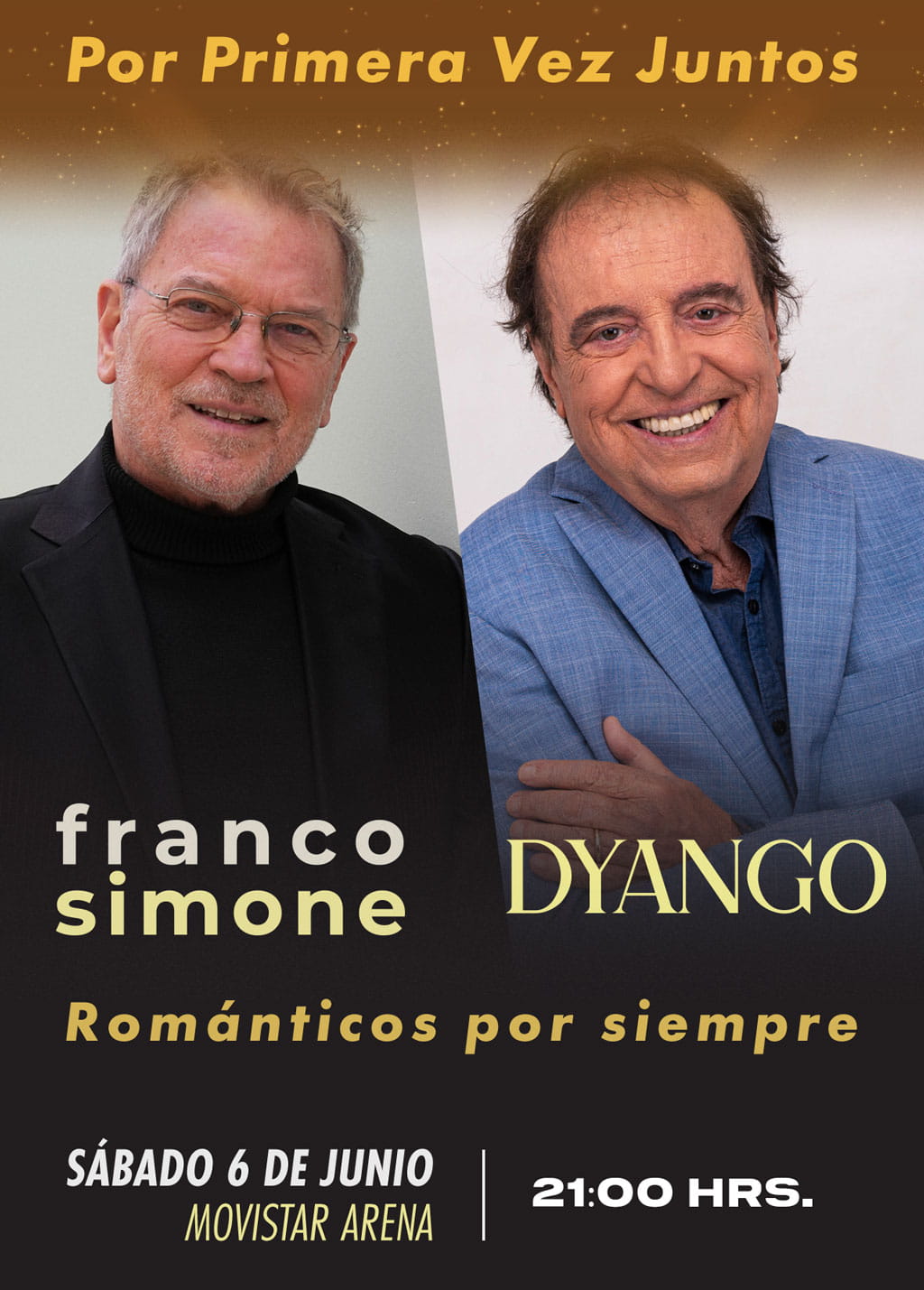 Franco Simone y Dyango en Movistar Arena / 6 de junio / 21:00 Hrs.