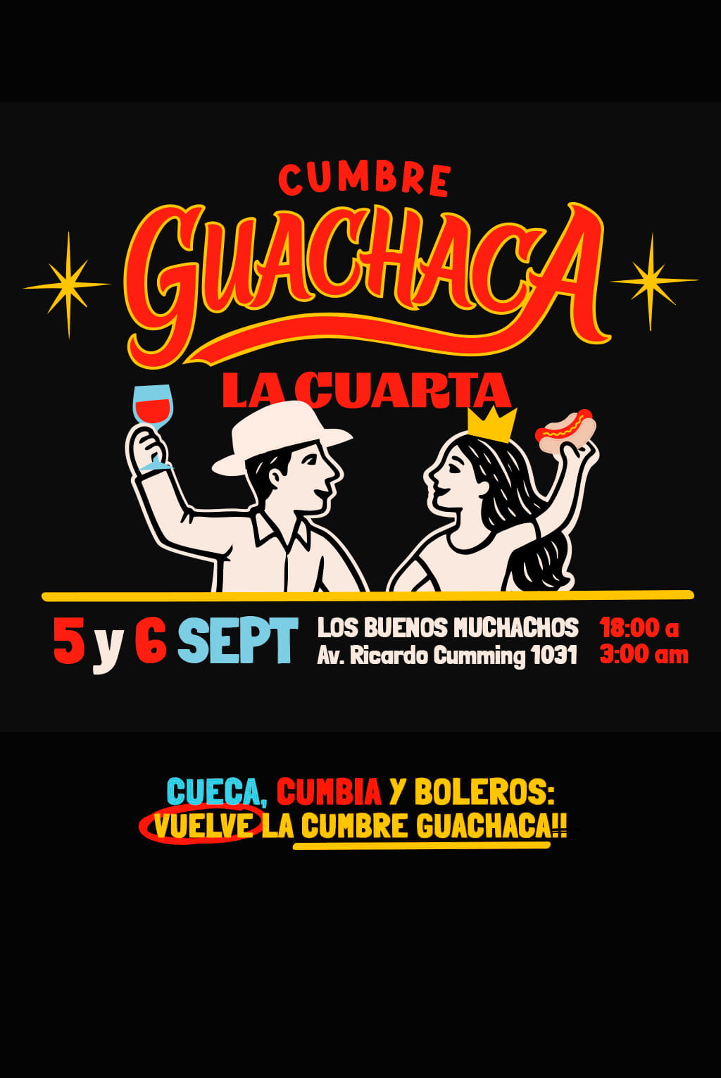 Cumbre Guachaca La Cuarta 2026 |  Los Buenos Muchachos, Avenida Ricardo Cumming 1031, Santiago – 5 y 6 de septiembre