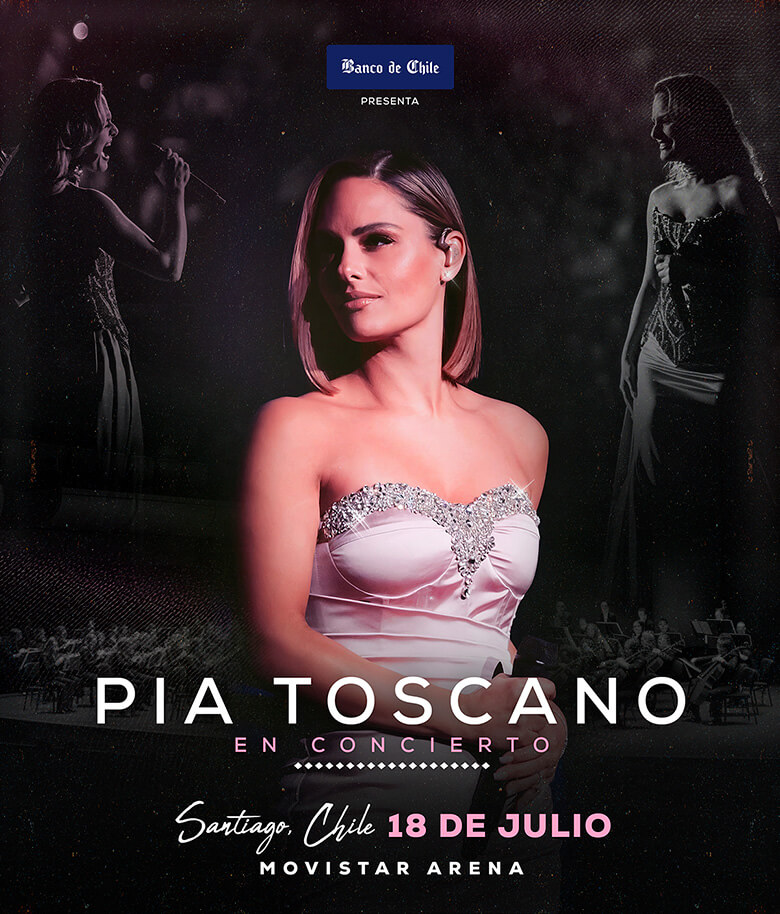 Pia Toscano en Movistar Arena | 18 de julio 21:00 hrs