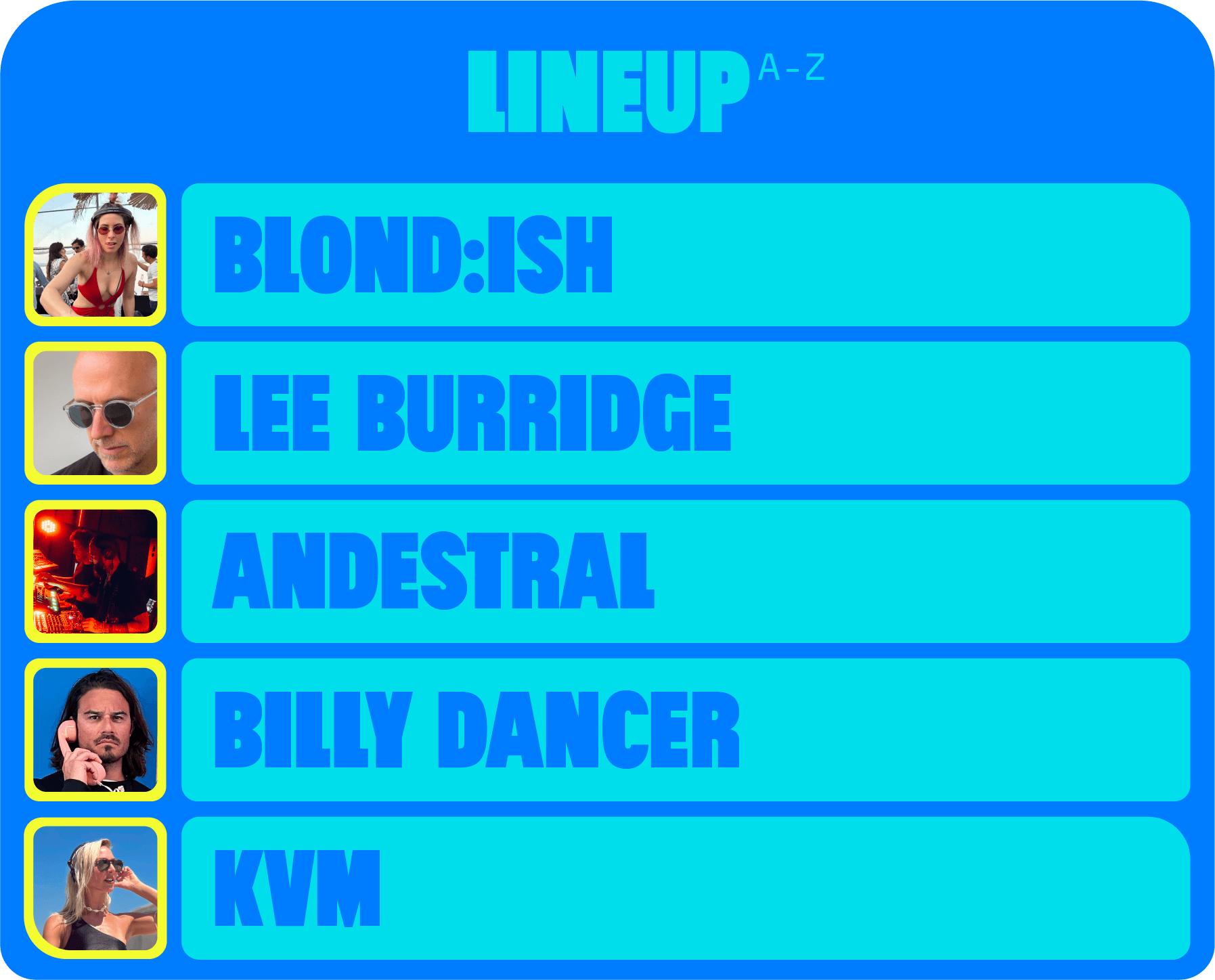 line up