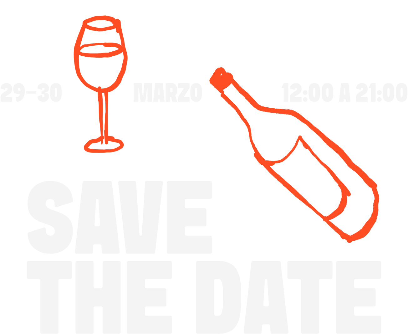 save the date - 29 / 30 marzo - 12:00 a 21:00 Hrs.