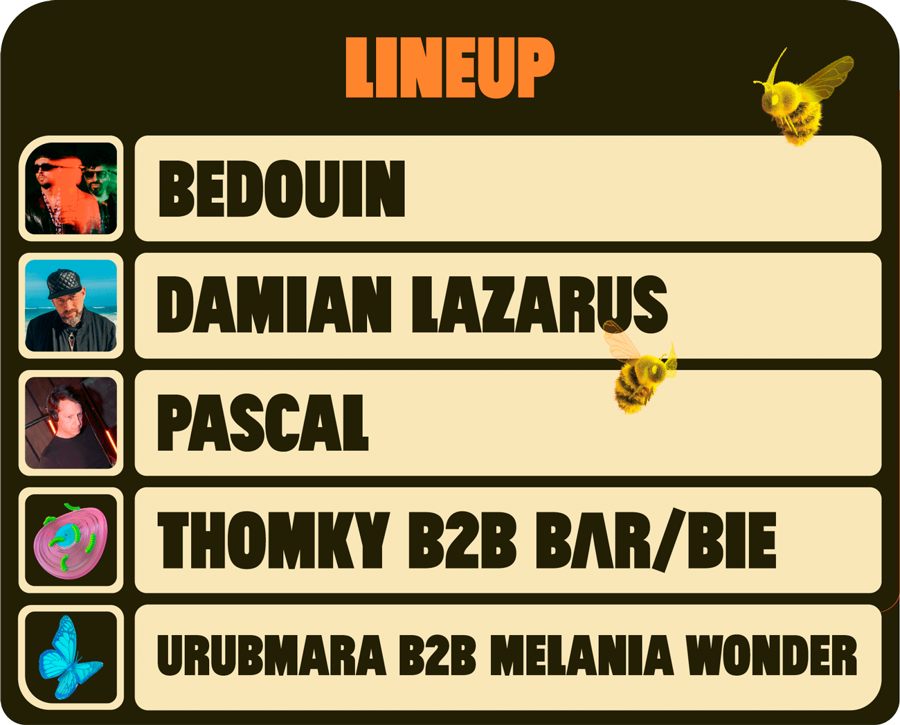 line up