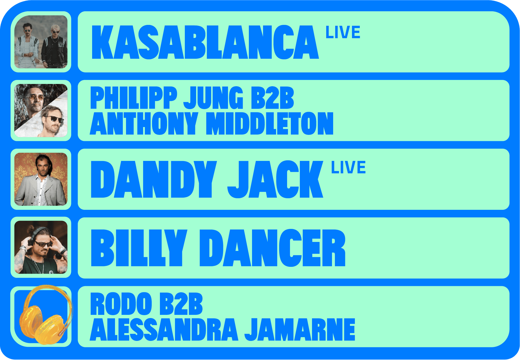 line up