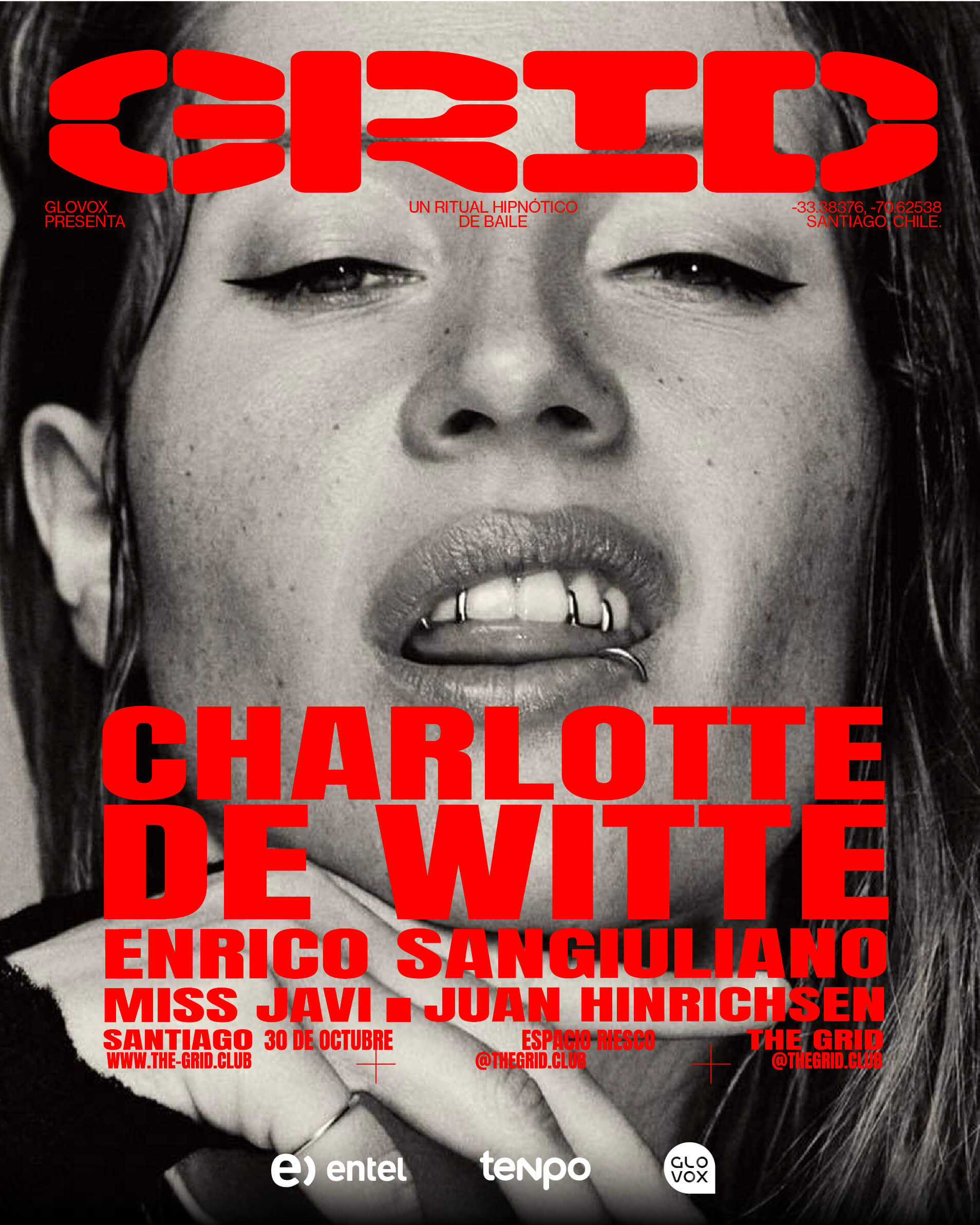 Charlotte de Witte & Enrico Sangiuliano - 30 de octubre en Espacio Riesco