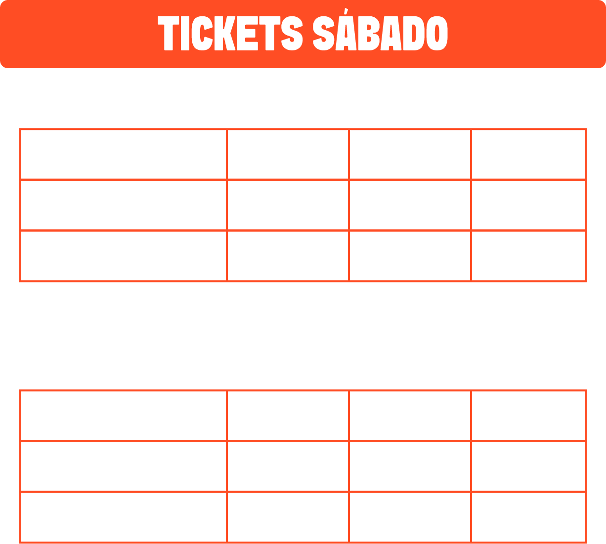 tabla precios