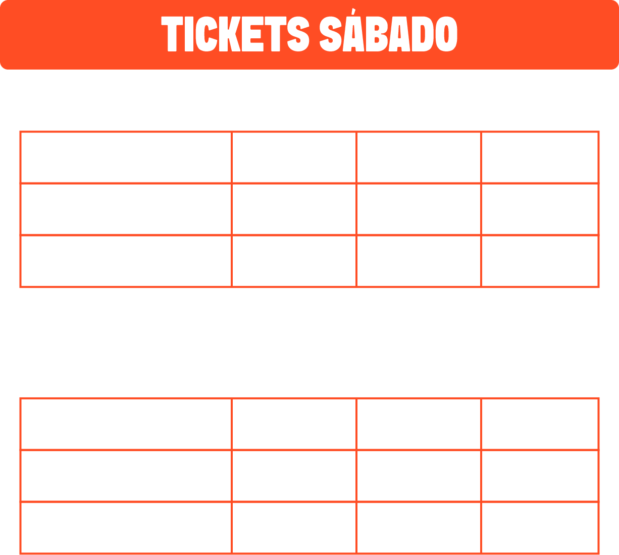 tabla precios