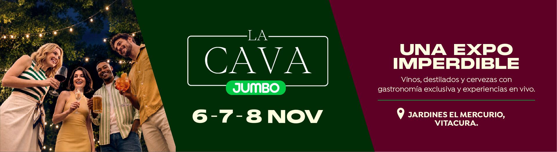 La Cava - Jumbo 2026 | Jardines El Mercurio Vitacura – 7, 8 y 9 de noviembre
