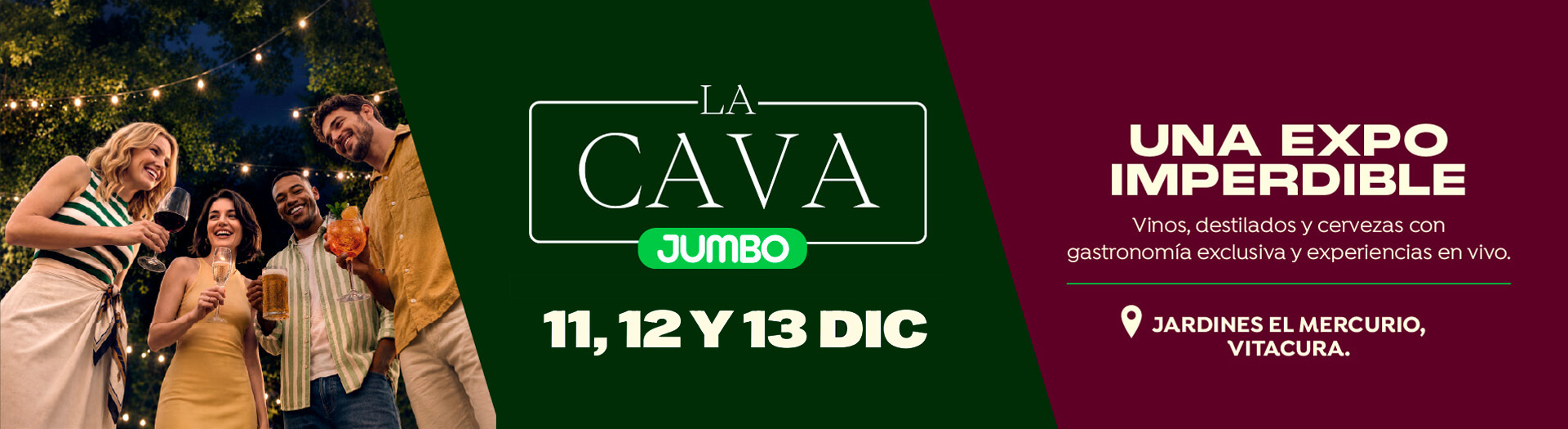 La Cava - Jumbo 2026 | Jardines El Mercurio Vitacura – 11, 12 y 13 de diciembre
