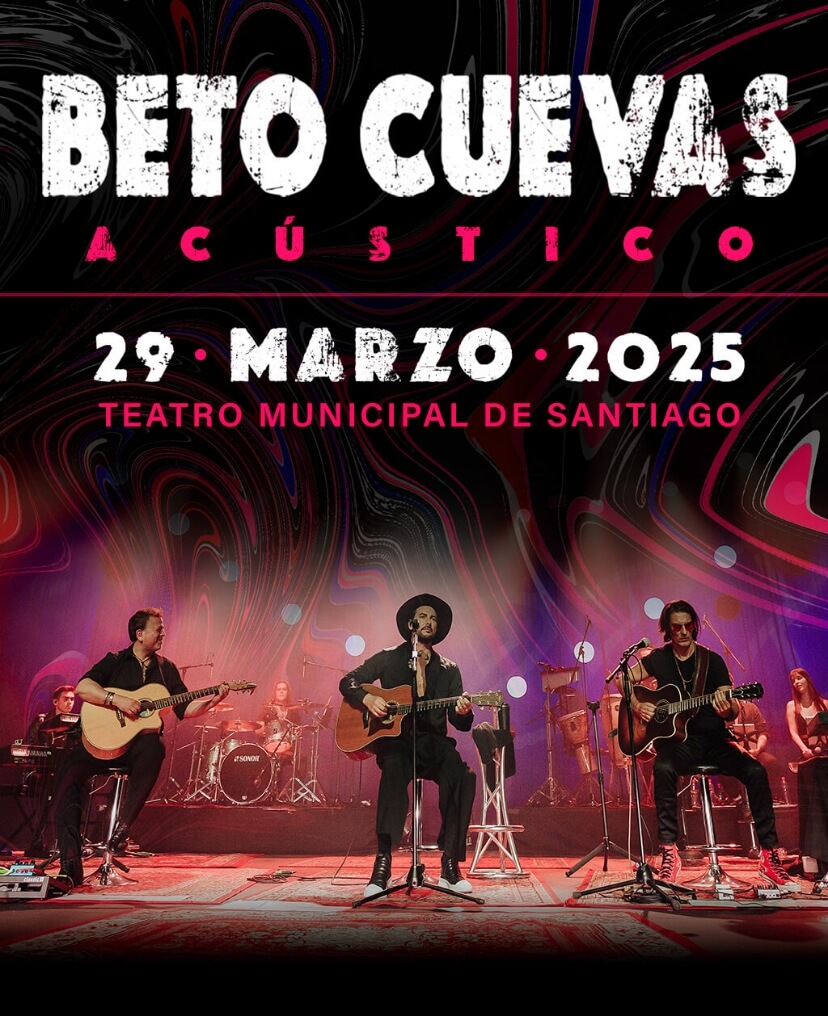 Beto Cuevas Acústico | 29 de marzo 2025 en Teatro Municipal de Santiago | Entradas en Punto Ticket